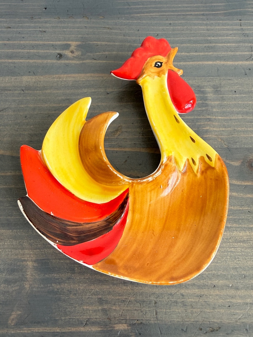 Vintage Holt Howard "Coq Rouge" 
nut tray, candy dish, spoon rest